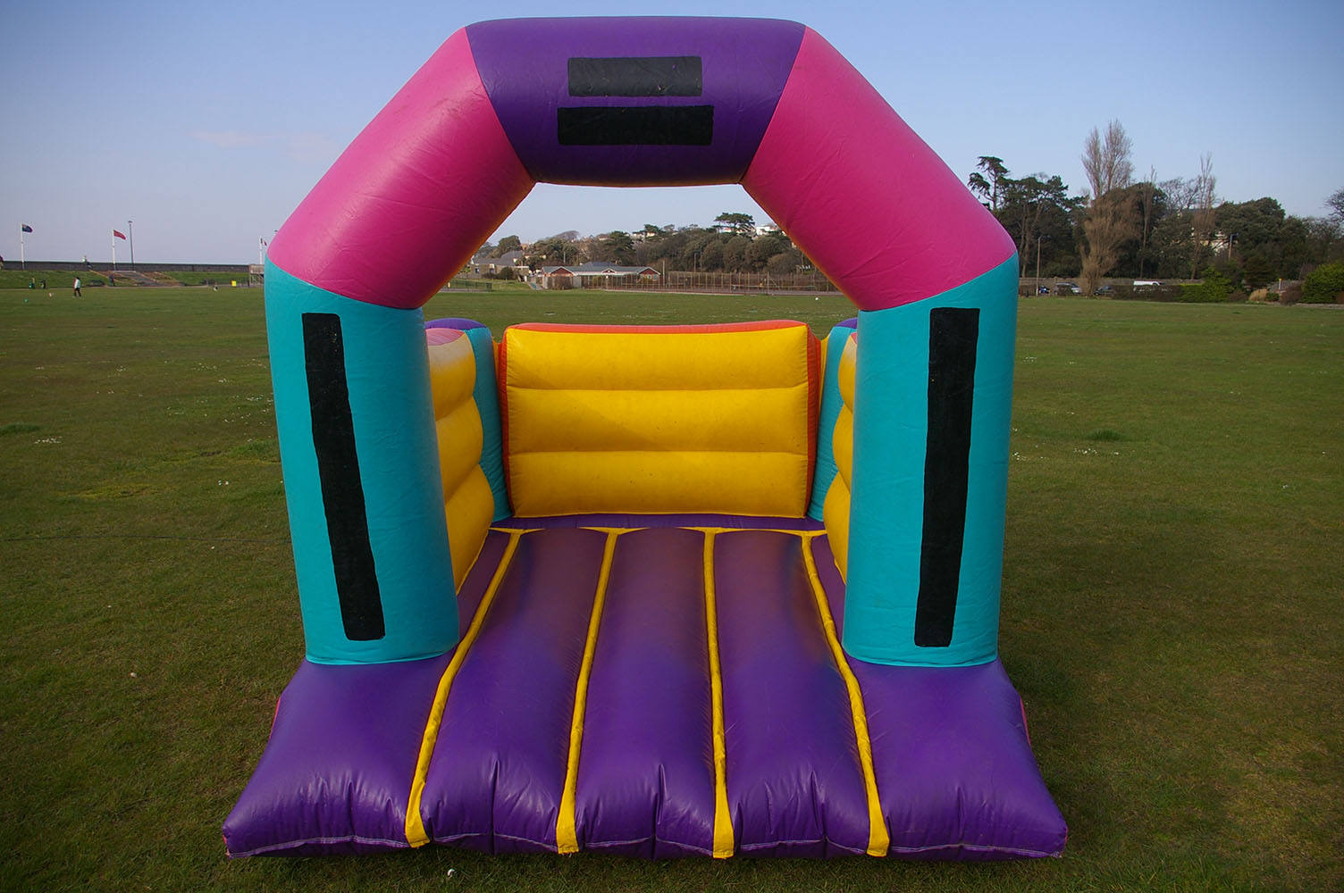 Being our smallest bouncy castle, the Mini fits into most small spaces! So if you're worrying that your garden or hall is too small, this could be your answer. Suitable for children up to 5 years.