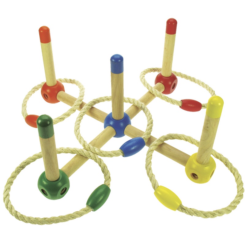 A fun game that can be enjoyed by everyone in the family, the  Quoits set benefits from a range of features that can be used to develop a childs numerical and motor function skills. They require a player to actively calculate their scores, this game assists in helping childrens counting ability.
