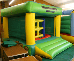 This fairly low-walled bouncy castle is perfect for smaller halls and gardens. Kids can hide in the ball pit, climb on the Inflatable Climbing Frame and enjoy the bouncy fun with this Castle Ball Pit! Suitable for ages 7-8.
