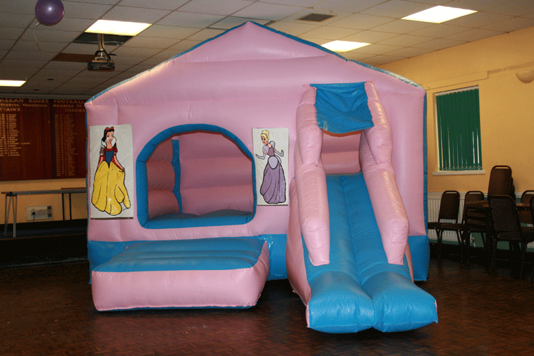 If you're looking for a spacious bouncy castle, with themed banners, then our Princess Bounce & Slide might be for you! This super bouncy pink castle pairs with Disney Princess banners to give your event a fairytale kind of fun! Suitable for children up to 9 years.